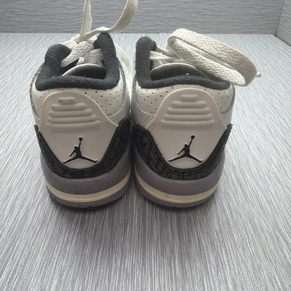 Nike Air Jordan 3 Retro TD‎ White Black Red Toddler Shoes 6C DM0968-106